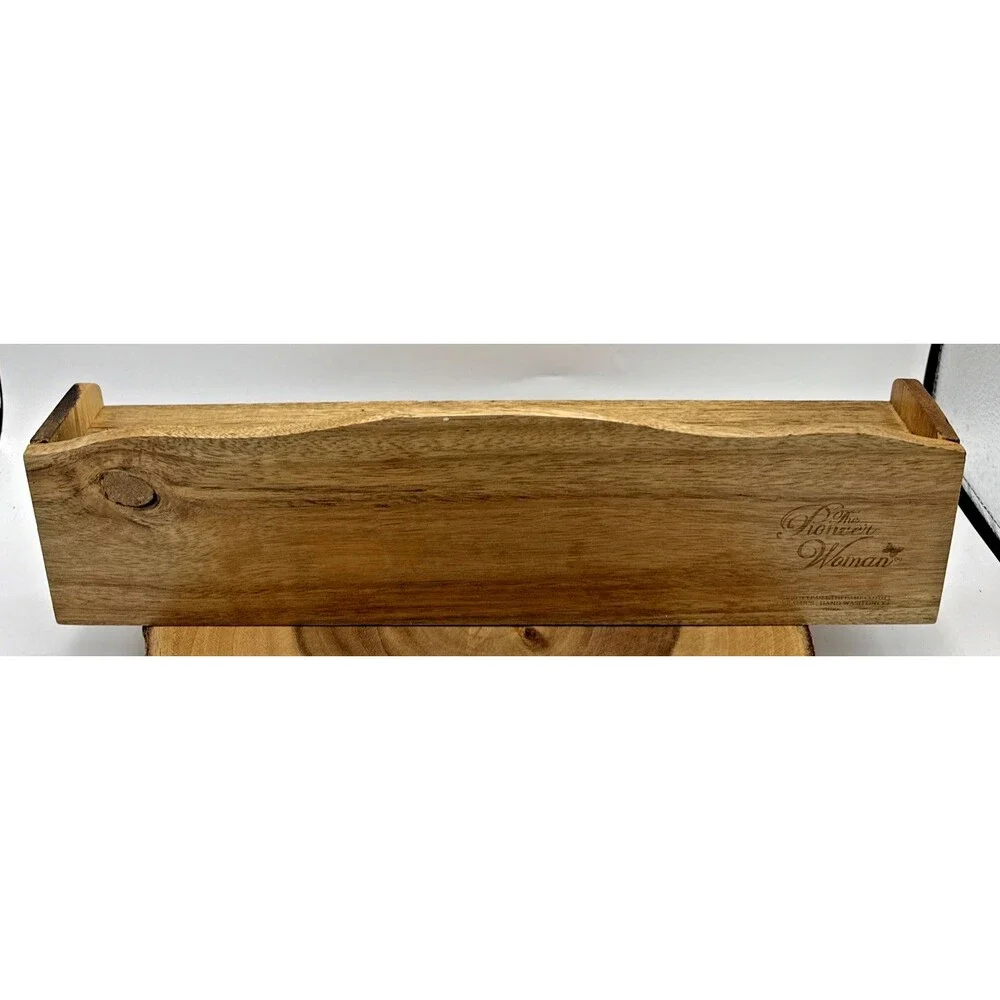 The Pioneer Woman Spice Rack Wood Shelf Ceramic 3-Drawers Bin Floral Melody